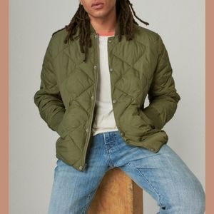 Men's Nylon Quilted Puffer Bomber
